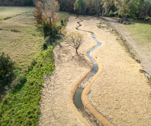 Overhead Field With Stream (1)